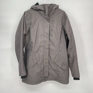 Columbia Omni-Heat Women's Size M Gray Hood‎ Full Zipper Winter Jacket